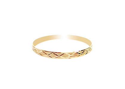 Gold Plated | Half Round Bangles